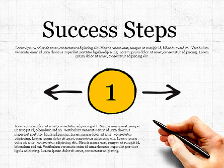 Process Steps Presentation Template, Master Slide