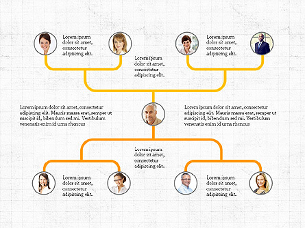Company Organizational Chart Presentation Template, Master Slide
