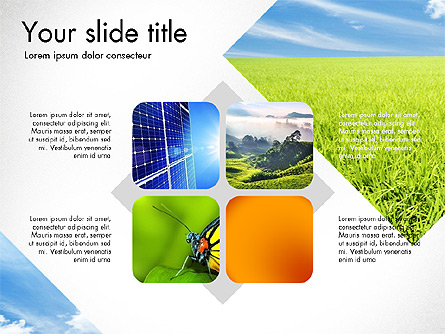 Sustainability Presentation Deck Presentation Template, Master Slide
