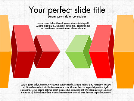 3D Compound Shapes Slide Deck Presentation Template, Master Slide