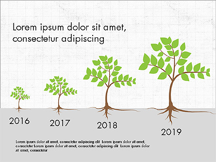 Growth of a Tree Diagram Presentation Template, Master Slide