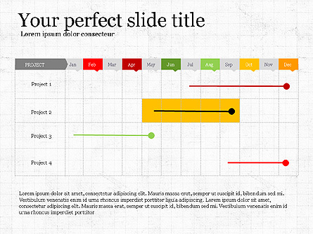 Project Schedule Presentation Concept Presentation Template, Master Slide