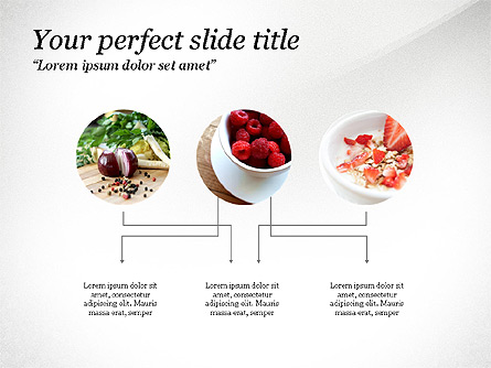 Cooking Ingredients Presentation Concept Presentation Template, Master Slide