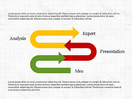 Innovation Process Diagram Presentation Template, Master Slide