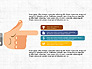 Flat Design Presentation Concept with Hands slide 2