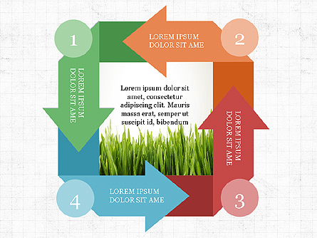 Process Arrows Slide Deck Presentation Template, Master Slide