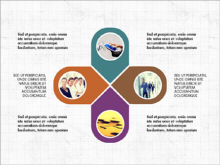 Process and Stages Report Concept Presentation Template, Master Slide