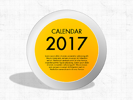 2017 Calendar for PowerPoint Presentation Template, Master Slide