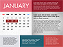 Calendar 2017 in Flat Design slide 2