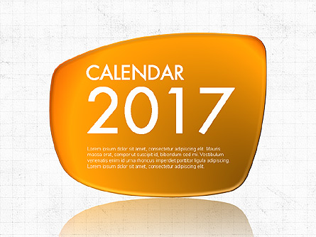2017 PowerPoint Calendar Presentation Template, Master Slide
