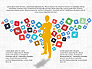 Social Media Flat Designed Presentation Concept slide 4