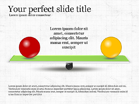 Balance Presentation Concept Presentation Template, Master Slide