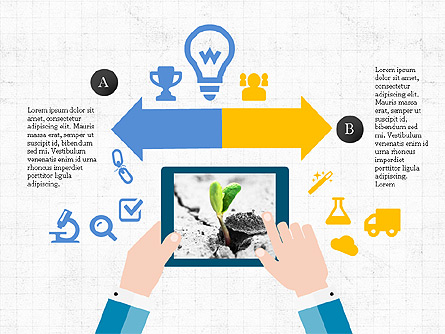 Mobile Applications Infographics Presentation Template, Master Slide
