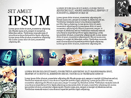 Simple Brochure Presentation Template Presentation Template, Master Slide