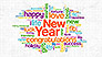 New Year Congratulations and Wishes Presentation Concept slide 1