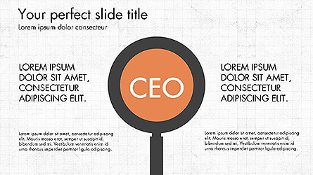 CEO Organization Chart Presentation Template, Master Slide