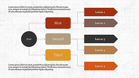 Logical Flow Chart Template Presentation Template, Master Slide