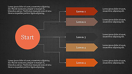 Logical Flow Chart Template for Presentations in PowerPoint and Keynote ...