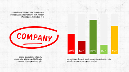 Company Success Org Chart Presentation Template, Master Slide