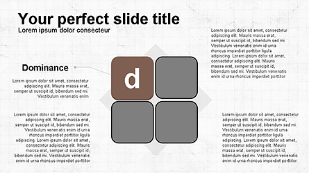 DISC Diagram Personality Presentation Template, Master Slide