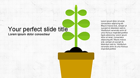Plant Grow Presentation Template Presentation Template, Master Slide