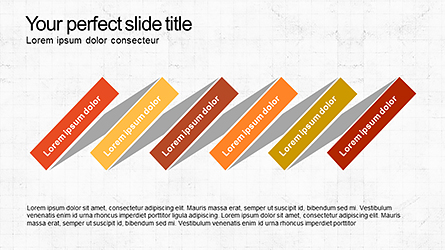 Sequential Process Slide Deck Presentation Template, Master Slide