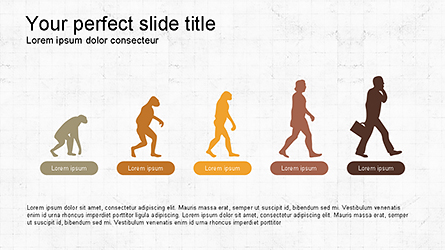 Evolution Diagram with Infographics for Presentations Presentation Template, Master Slide
