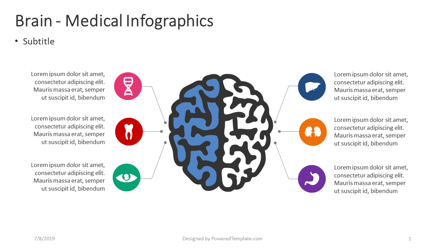 Brain - Medical Infographics Presentation Template, Master Slide