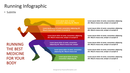 Running - Wellness Infographic Presentation Template, Master Slide