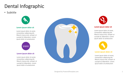 Dental Infographic Presentation Template, Master Slide