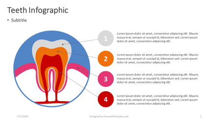 Teeth Infographic Presentation Template, Master Slide