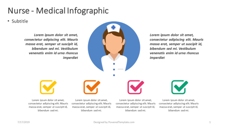 Nurse - Medical Infographic Presentation Template, Master Slide