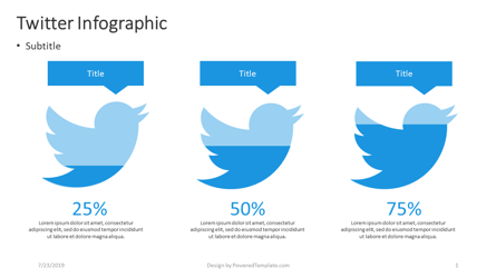 Twitter Infographic Presentation Template, Master Slide