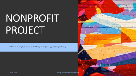 Nonprofit Art Project Presentation Template, Master Slide