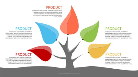 Five Product Options Infographics Presentation Template, Master Slide