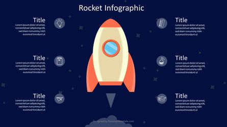 Rocket Infographic Concept Presentation Template, Master Slide