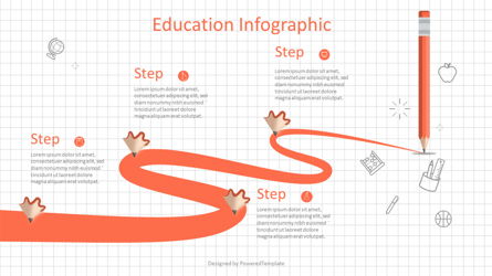 Education Themed Roadmap Presentation Template, Master Slide