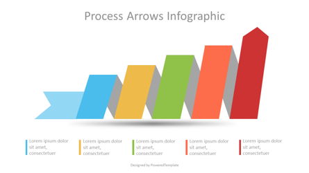 Process Arrow Infographic Presentation Template, Master Slide