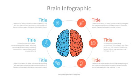 Hemispheres of Brain Infographic Presentation Template, Master Slide