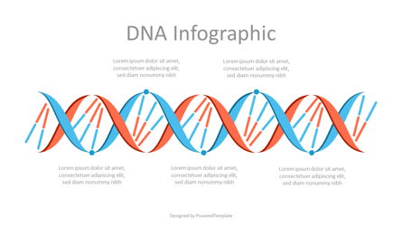 Abstract DNA Infographic Presentation Template, Master Slide