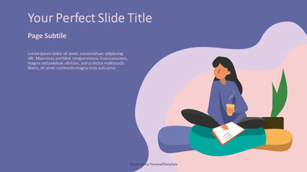 Relax Theme Cover Slide Presentation Template, Master Slide