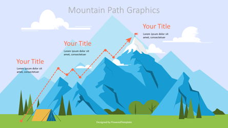 Route to the Top Graphics Presentation Template, Master Slide