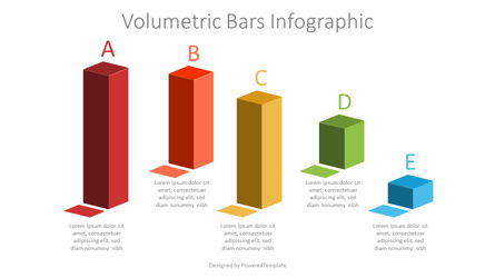 Volumetric Bars Infographic Presentation Template, Master Slide