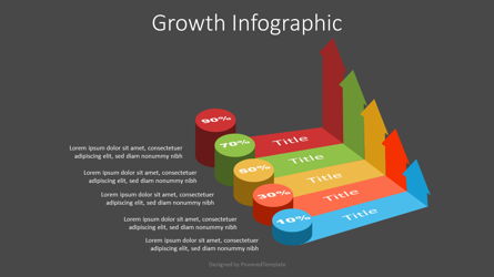 Growth Concept Infographic Presentation Template, Master Slide