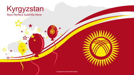 Kyrgyzstan Independence Day Cover Slide Presentation Template, Master Slide