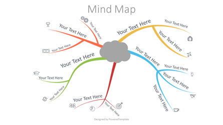 Mind Map Visualization Presentation Template, Master Slide