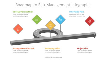 Roadmap to Risk Management Infographic Presentation Template, Master Slide