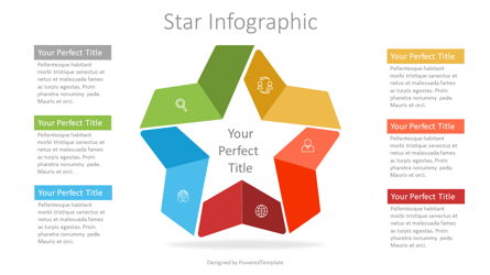 Colorful Star Infographic Presentation Template, Master Slide