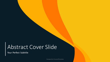 Abstract Curves Cover Slide Presentation Template, Master Slide