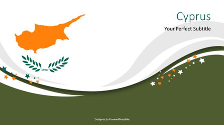 Independence Day of Cyprus Cover Slide Presentation Template, Master Slide
